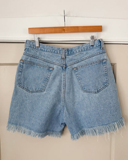 Venezia Light Wash High Rise Denim Shorts