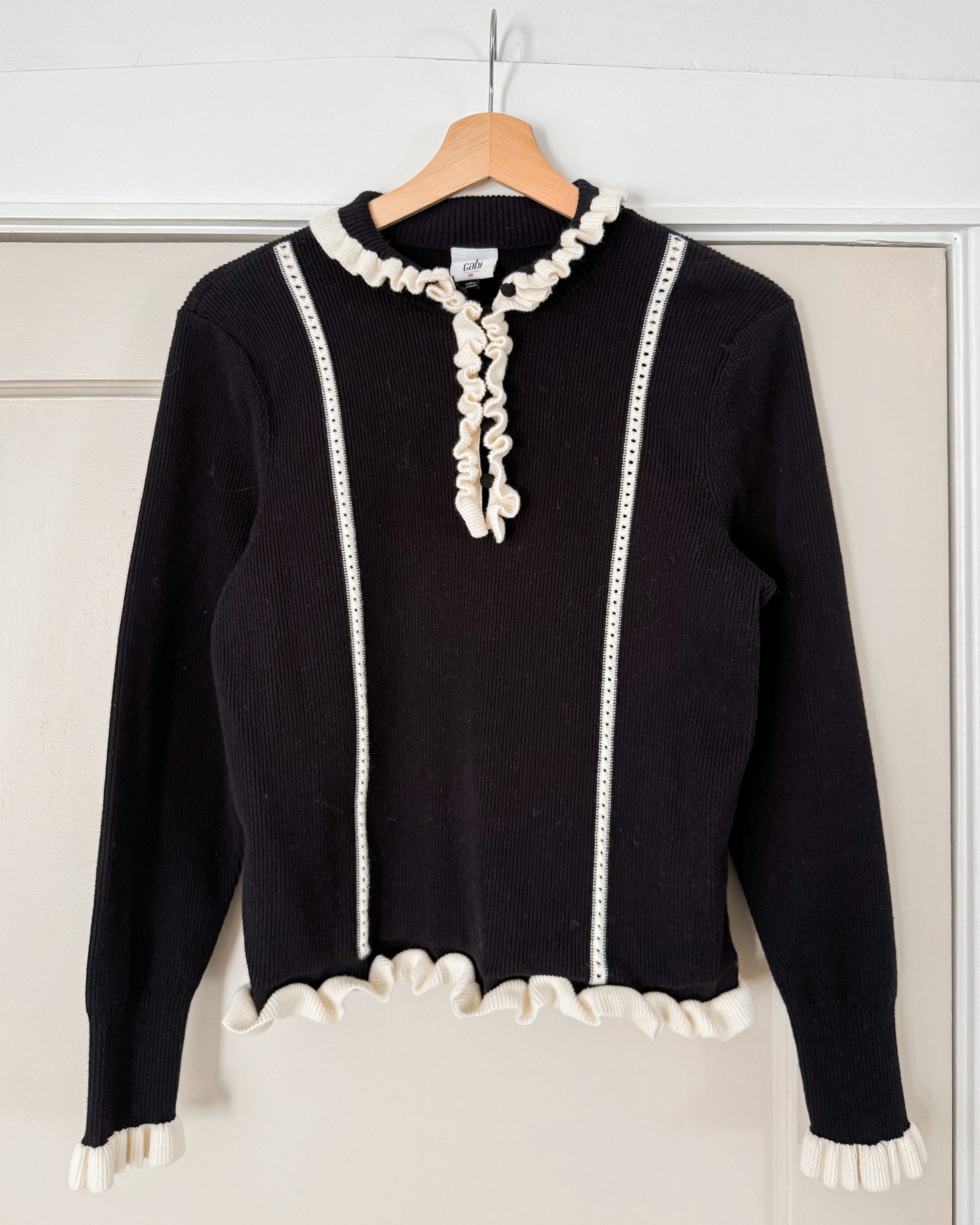 Cabi Black & White Blouse