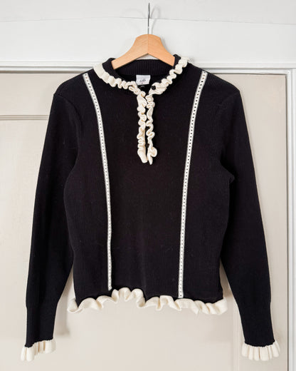 Cabi Black & White Blouse