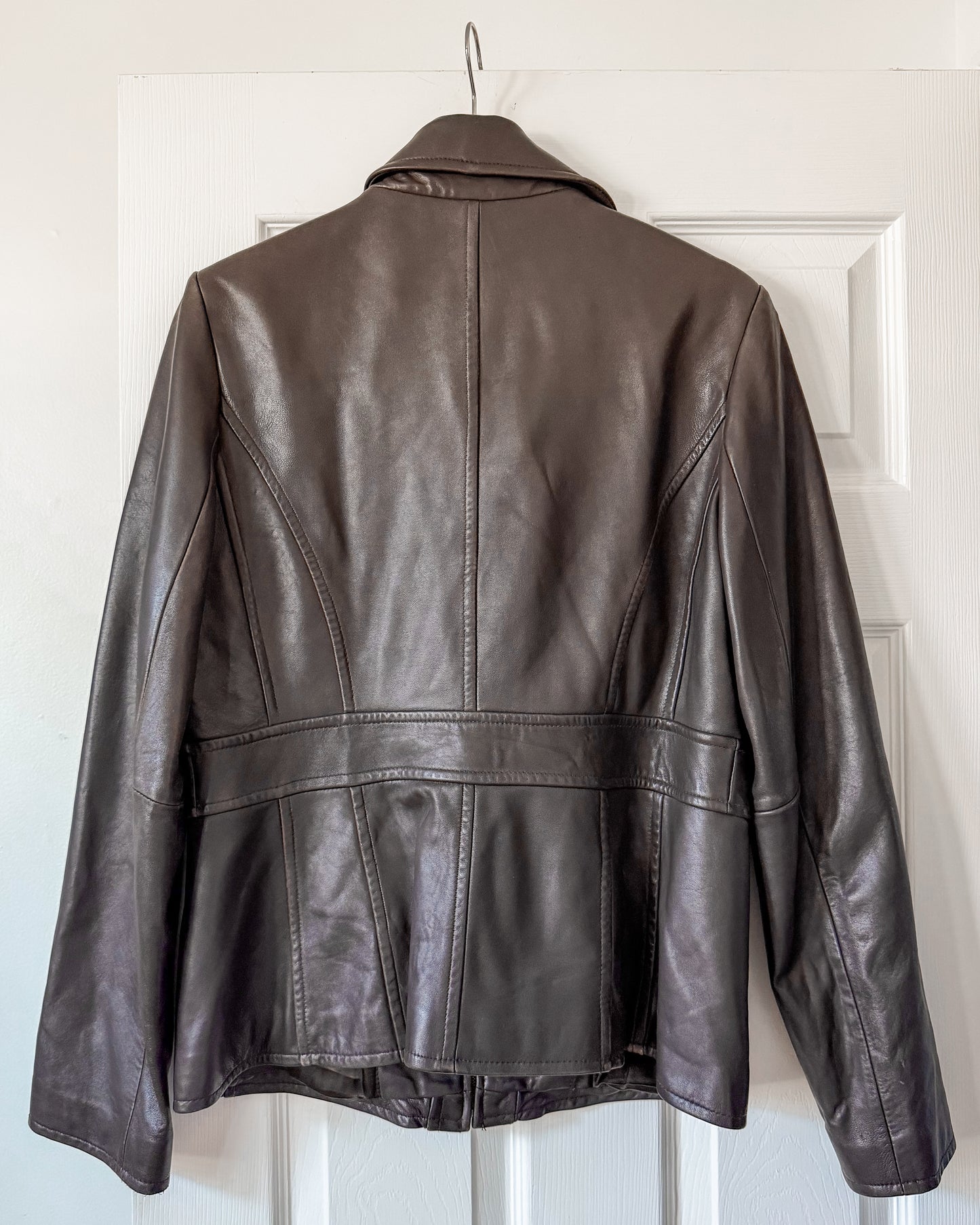 Anne Klein Brown Leather Jacket