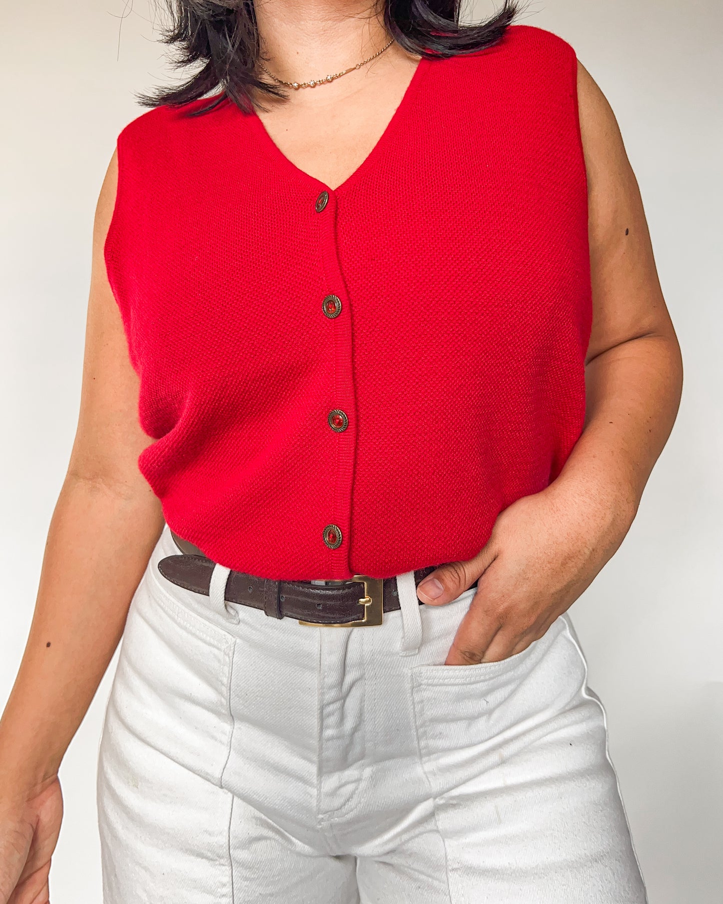 Vintage Red Vest