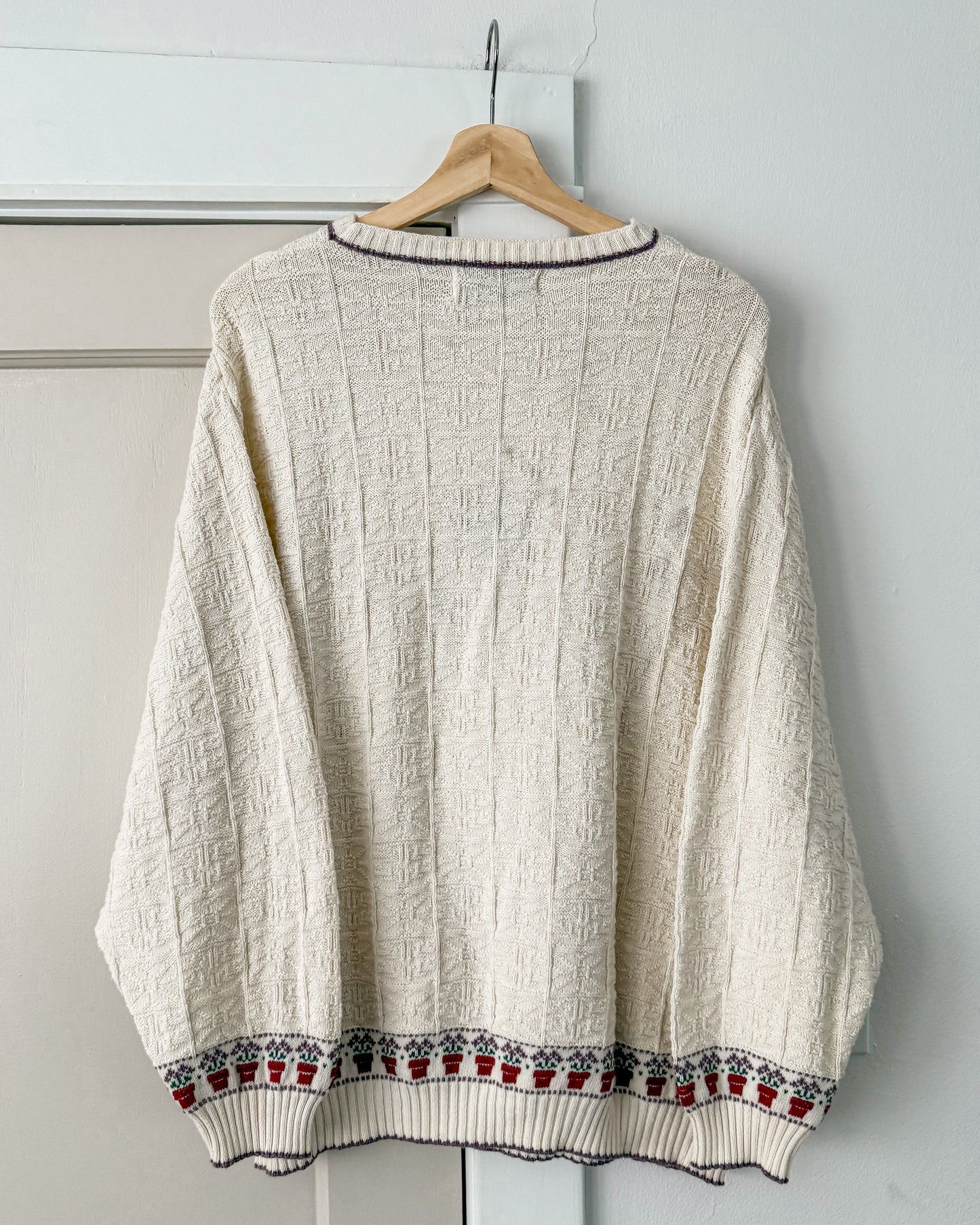 Garden Textured Knitted Sweater