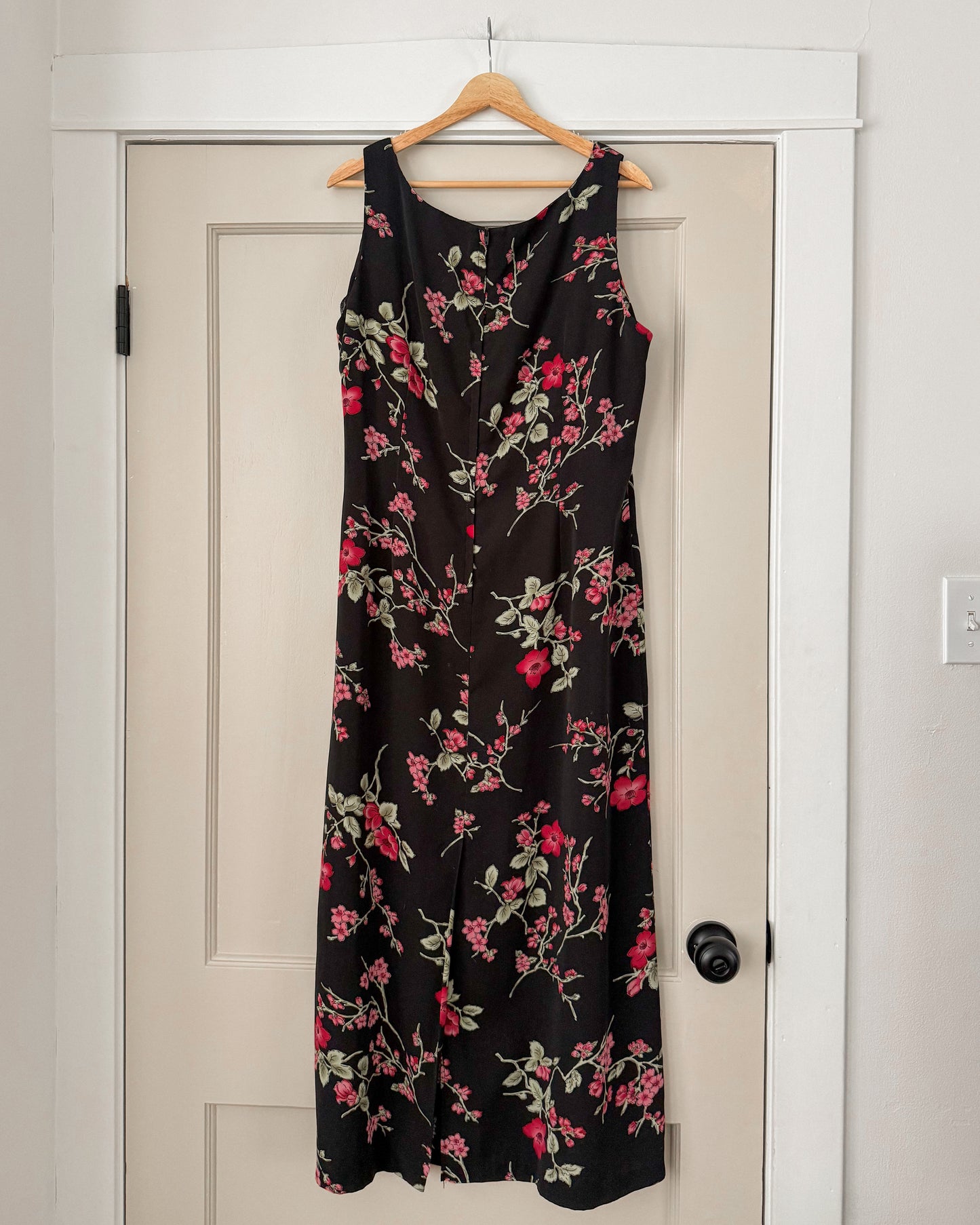 Black Floral Maxi Dress