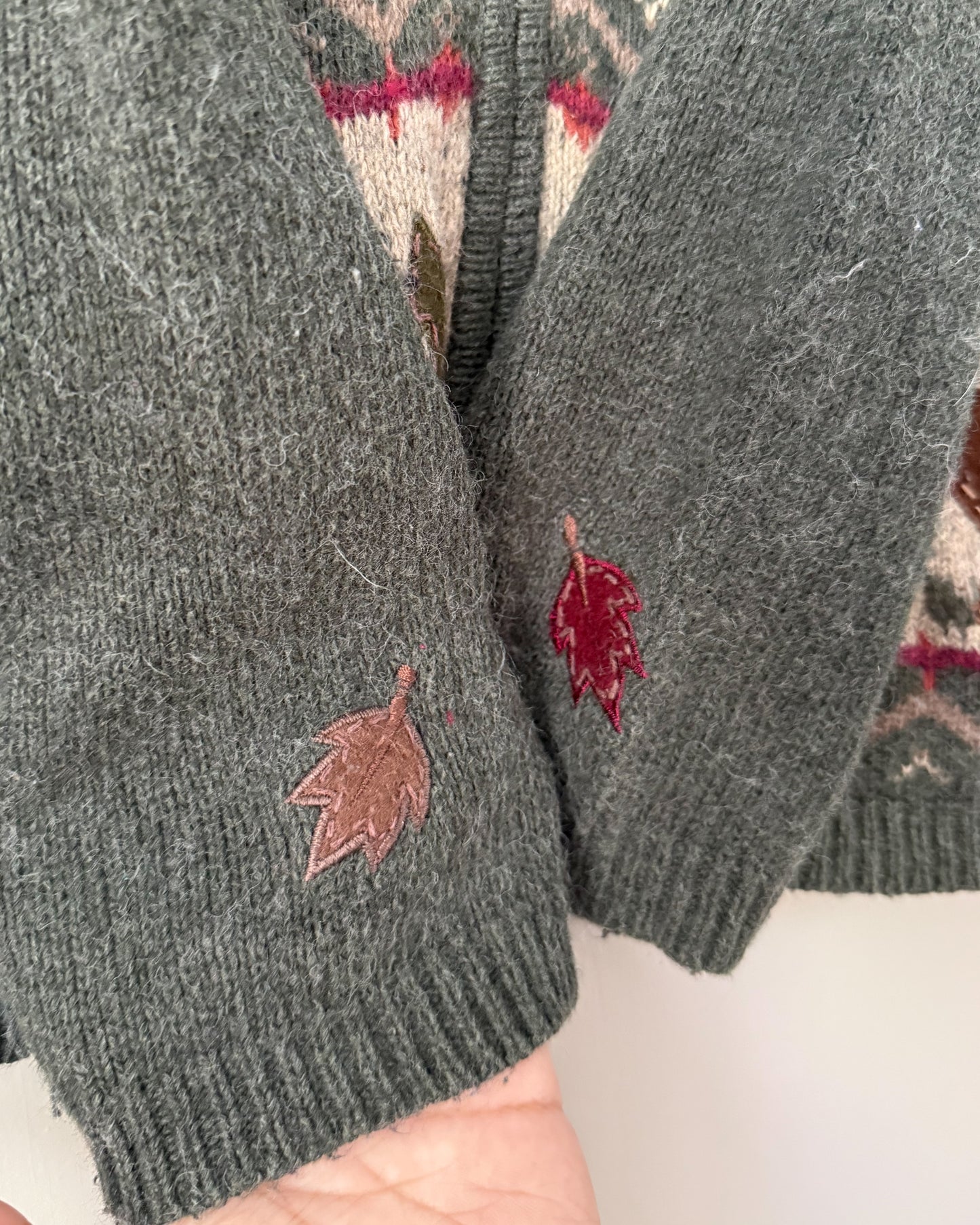 Moose Fall Zip Up Sweater