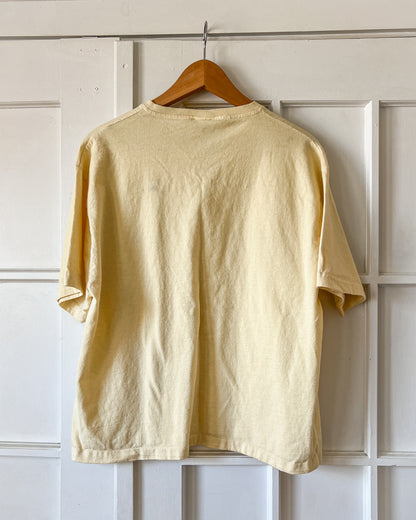 Yellow Floral V Neck T Shirt