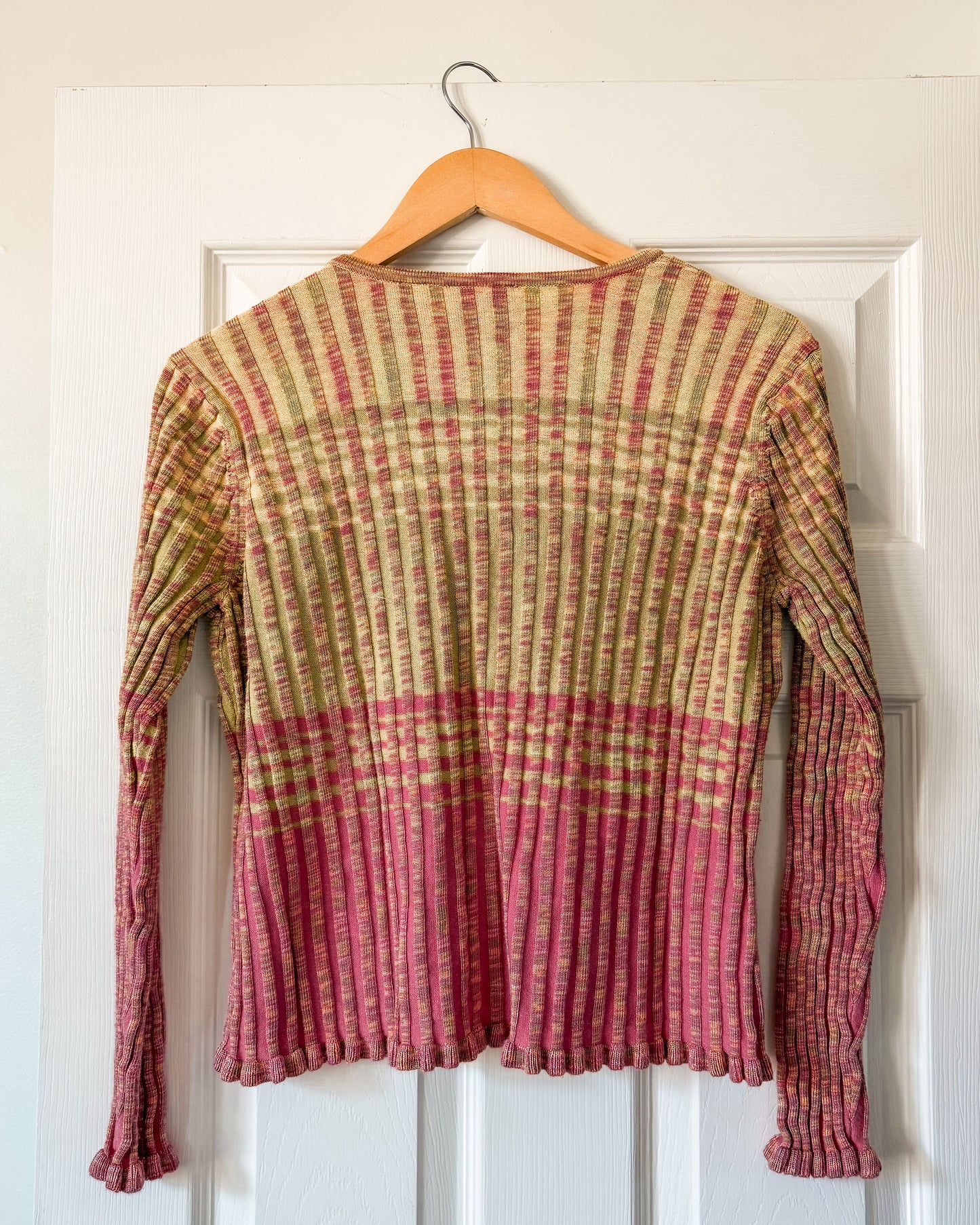 JH Ribbed Stripped Cardigan