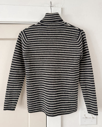 Striped Turtleneck Sweater