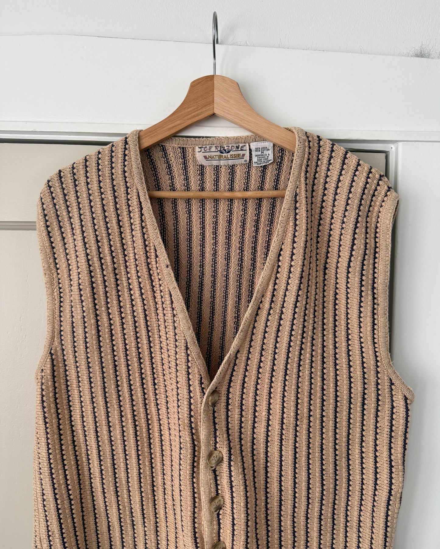 Striped Knitted Vest