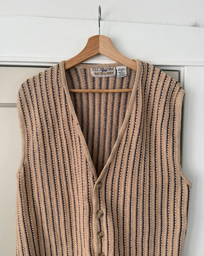 Striped Knitted Vest