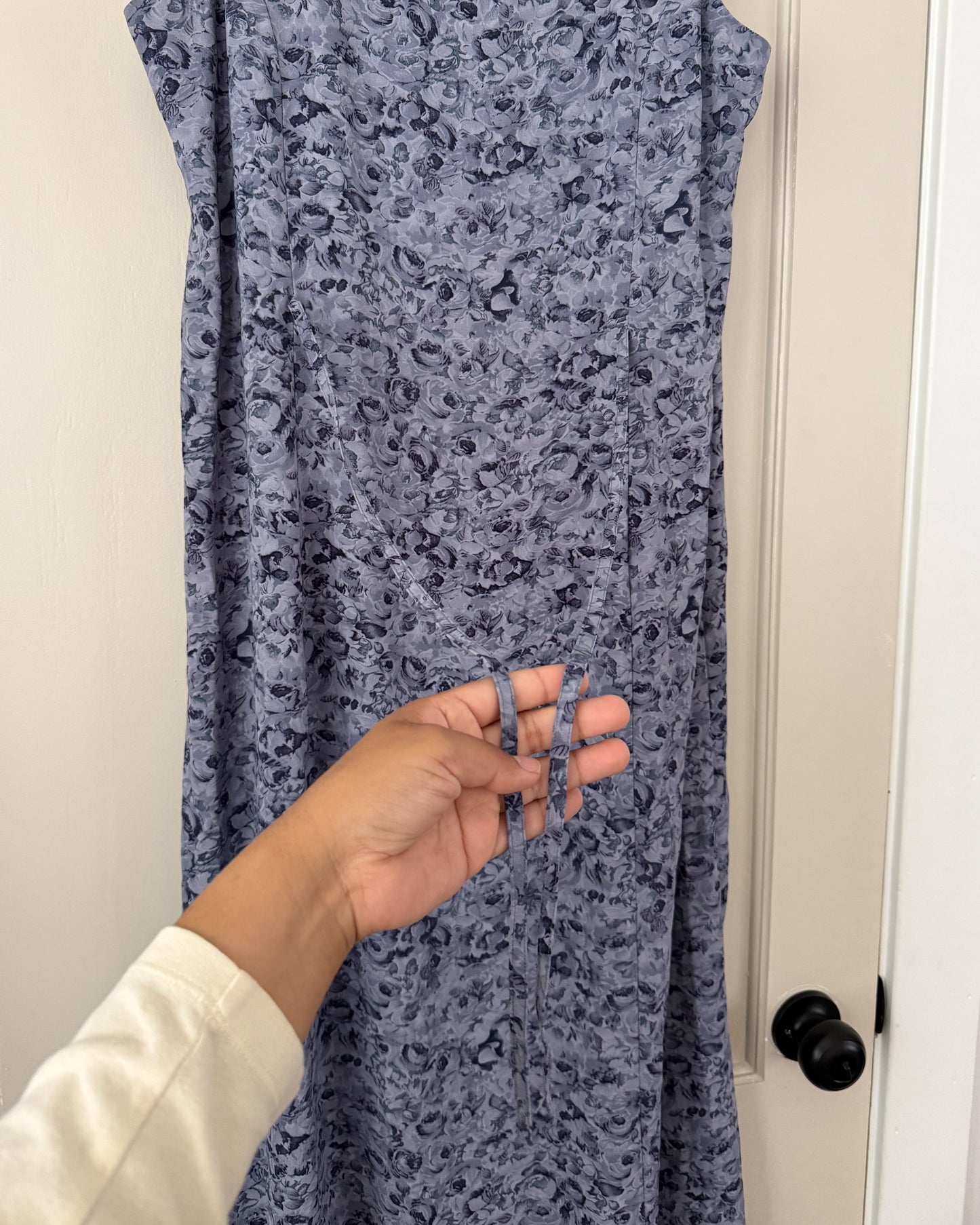 Blue Floral Maxi Dress
