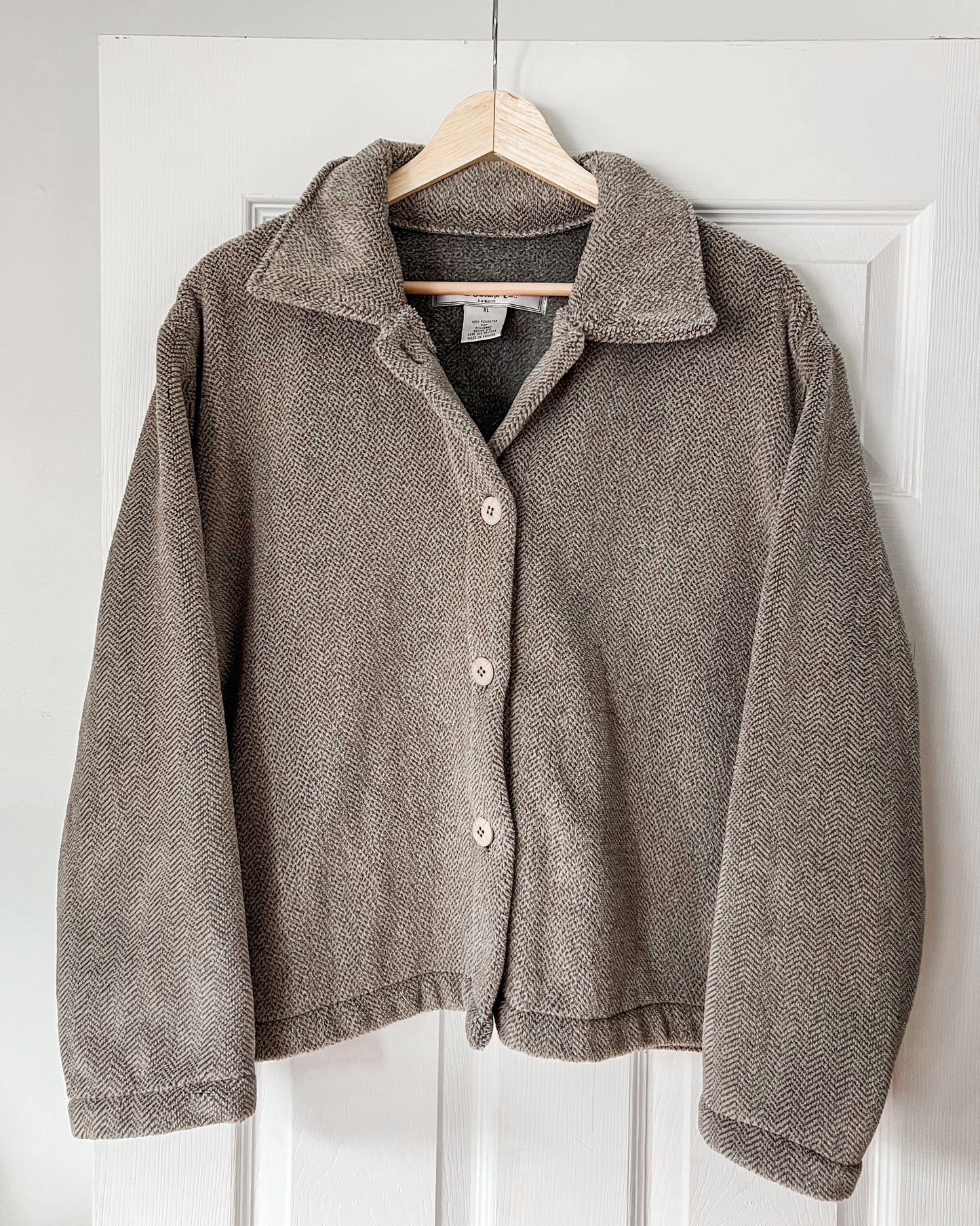 Vintage Fleece Cropped Jacket