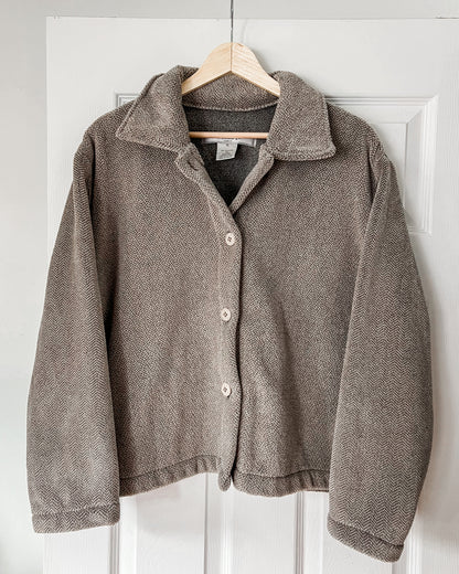 Vintage Fleece Cropped Jacket