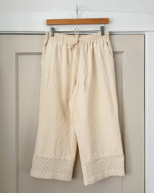 Cotton Wide Leg Pants