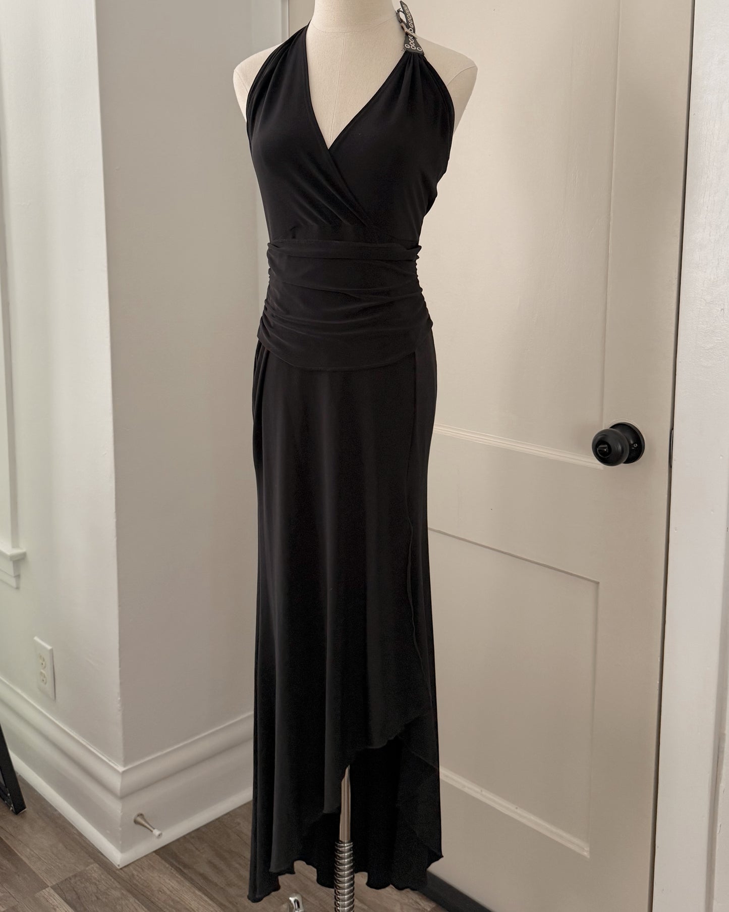 Vintage Black Halter Dress
