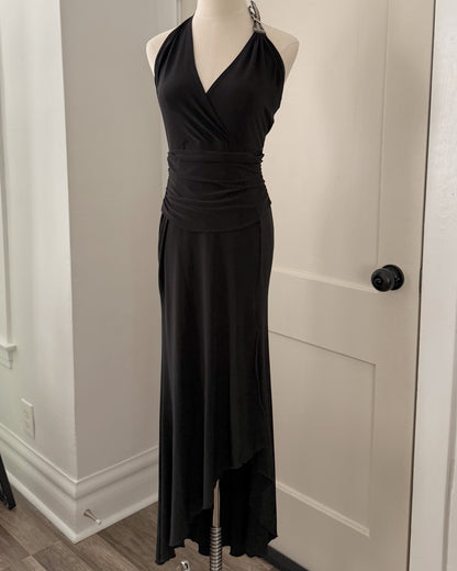 Vintage Black Halter Dress