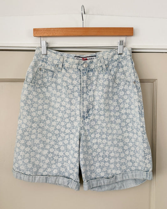 Vintage Gloria Vanderbilt Floral Denim Shorts