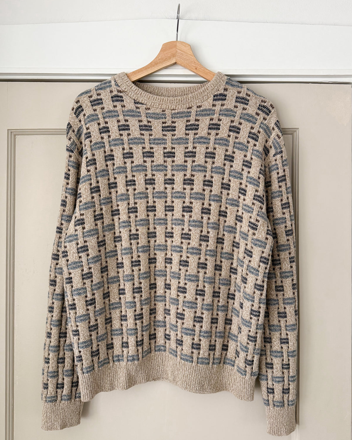 Basketweave Knitted Sweater