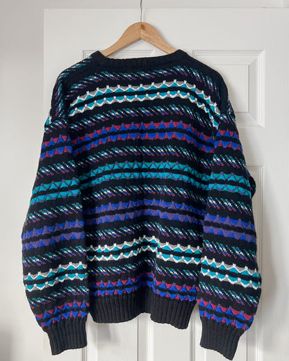 Vintage Colorful Knitted Sweater