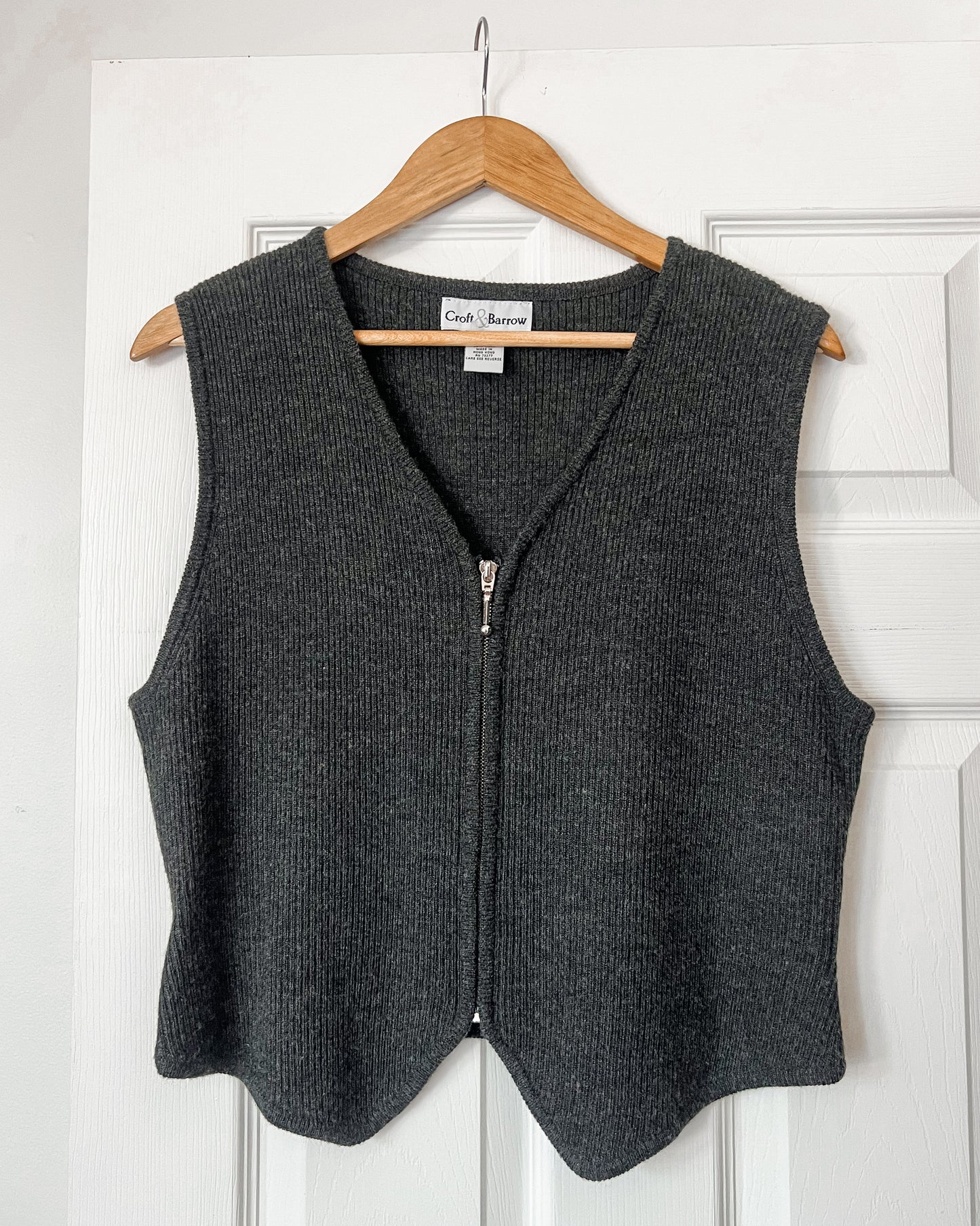 Croft & Barrow Grey Vest
