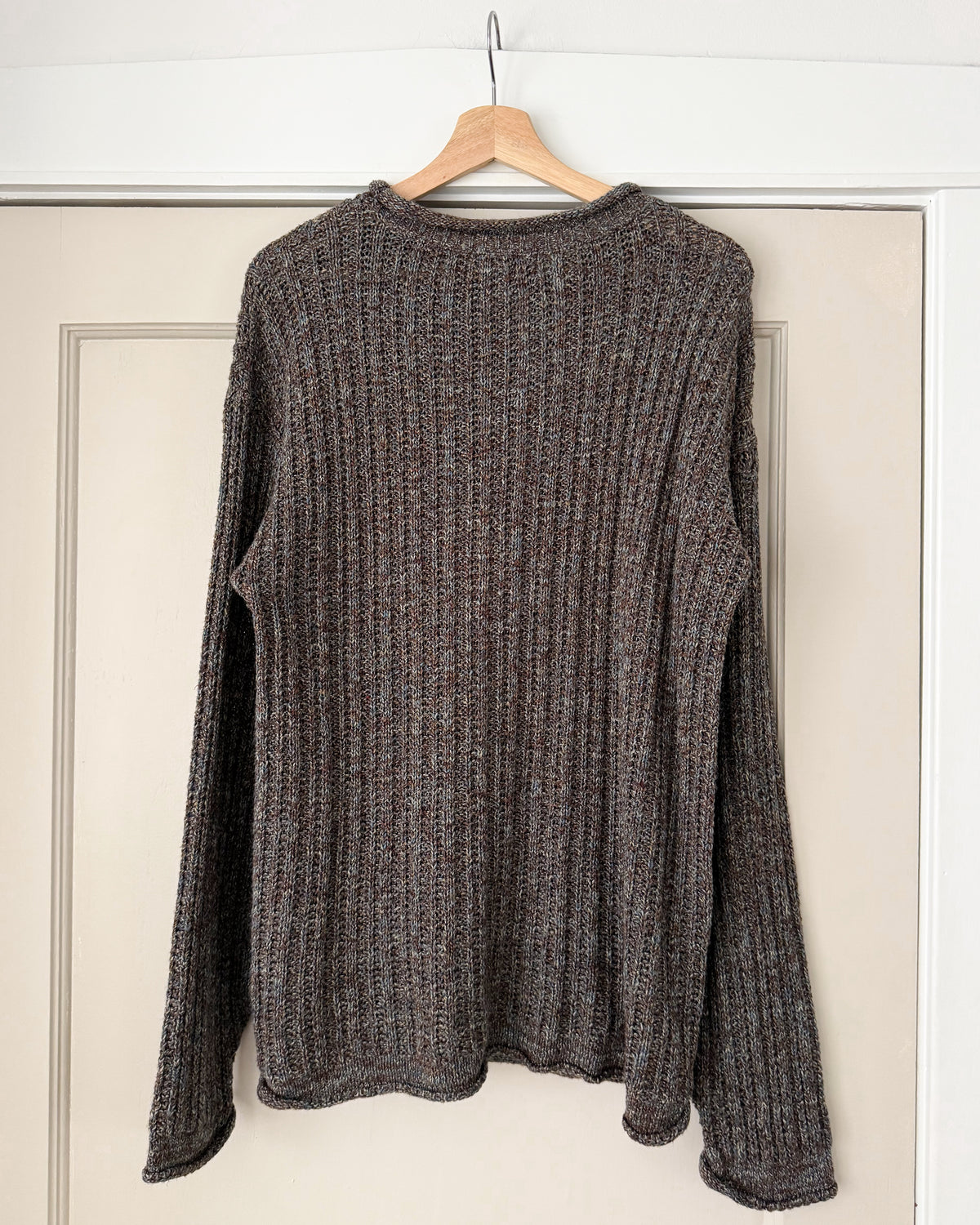 90’s Blue & Brown Knitted Sweater