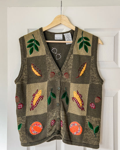 Fall Graphic Knitted Vest