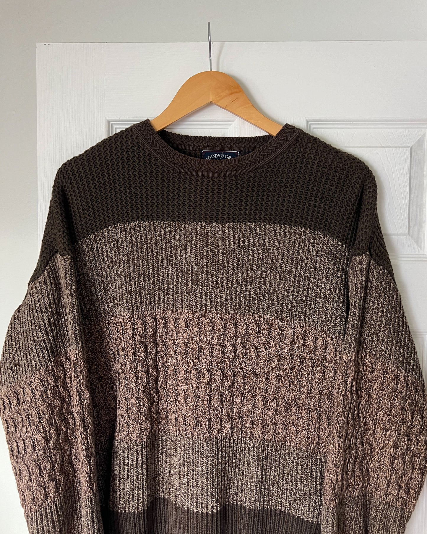Colorblock Textured Knitted Sweater