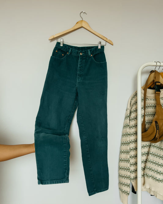 E.N.U.F Internationale Pine Green Jeans