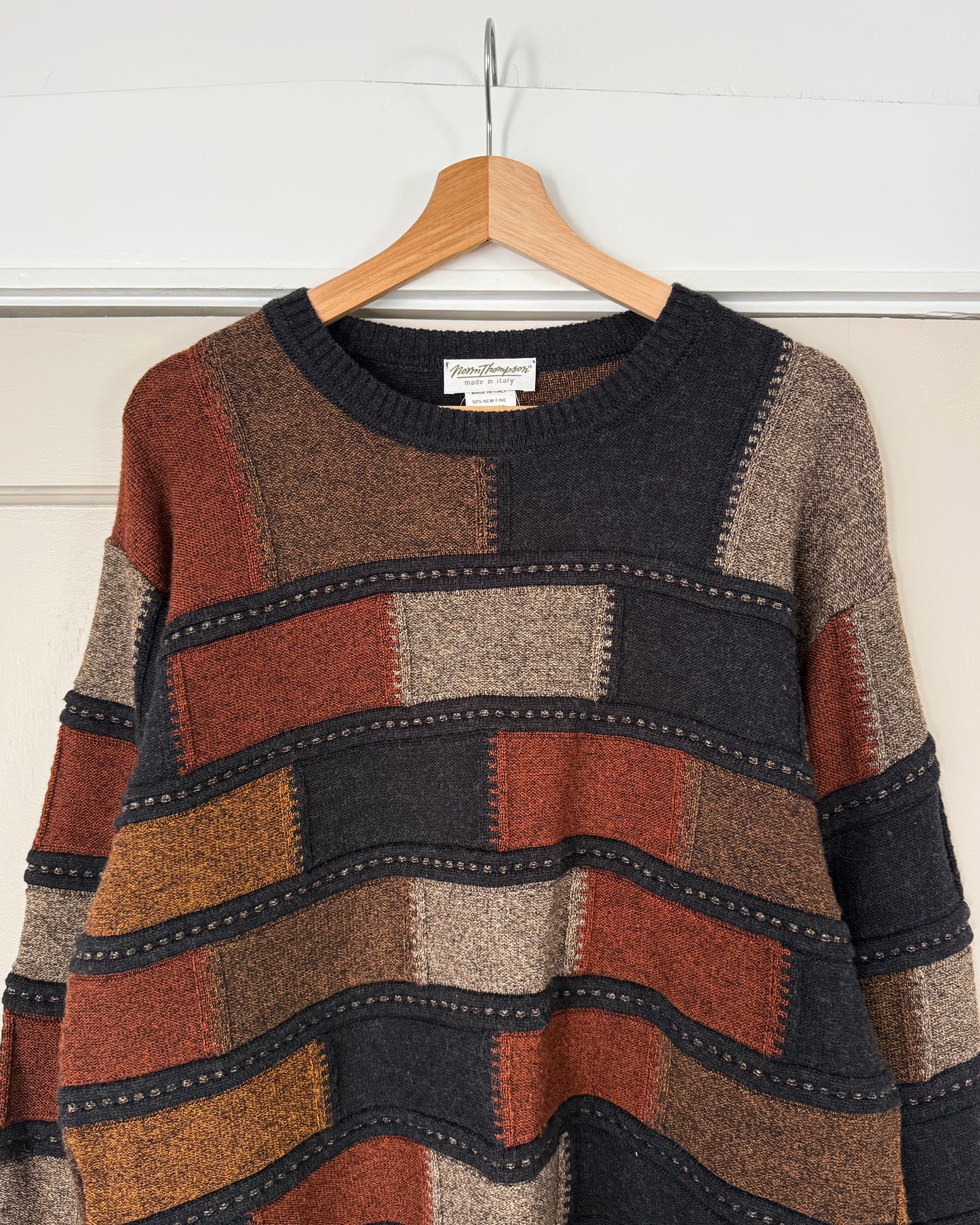 Vintage Wool Blend Knitted Sweater