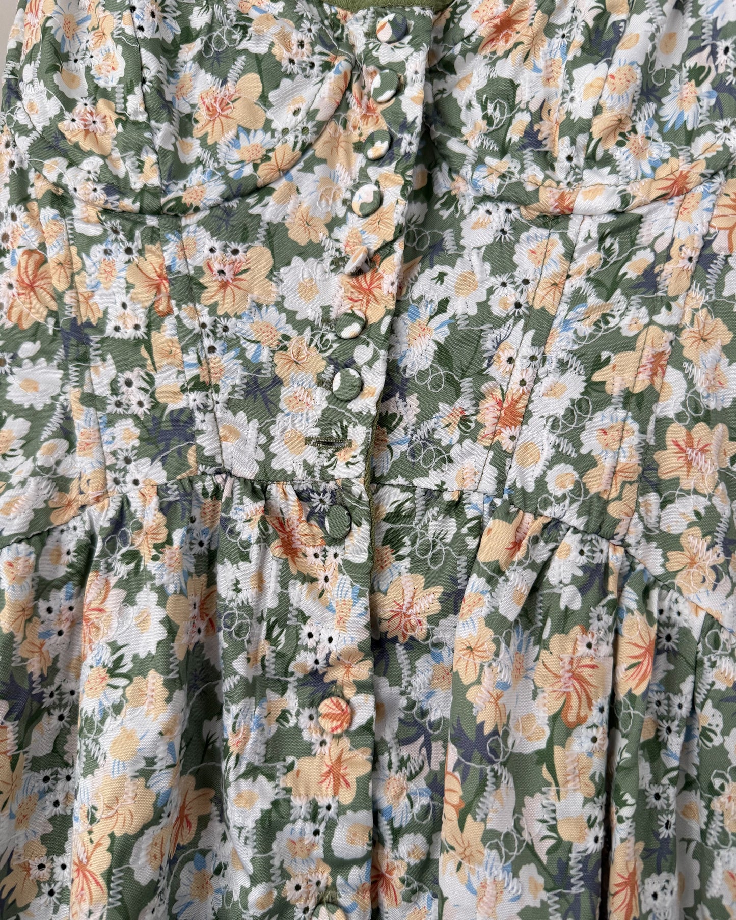 ASTR Green Floral Dress