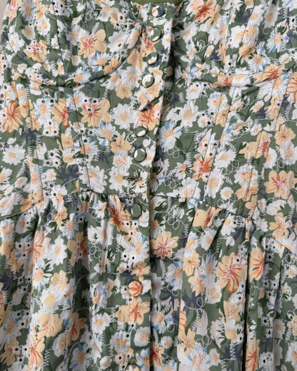 ASTR Green Floral Dress
