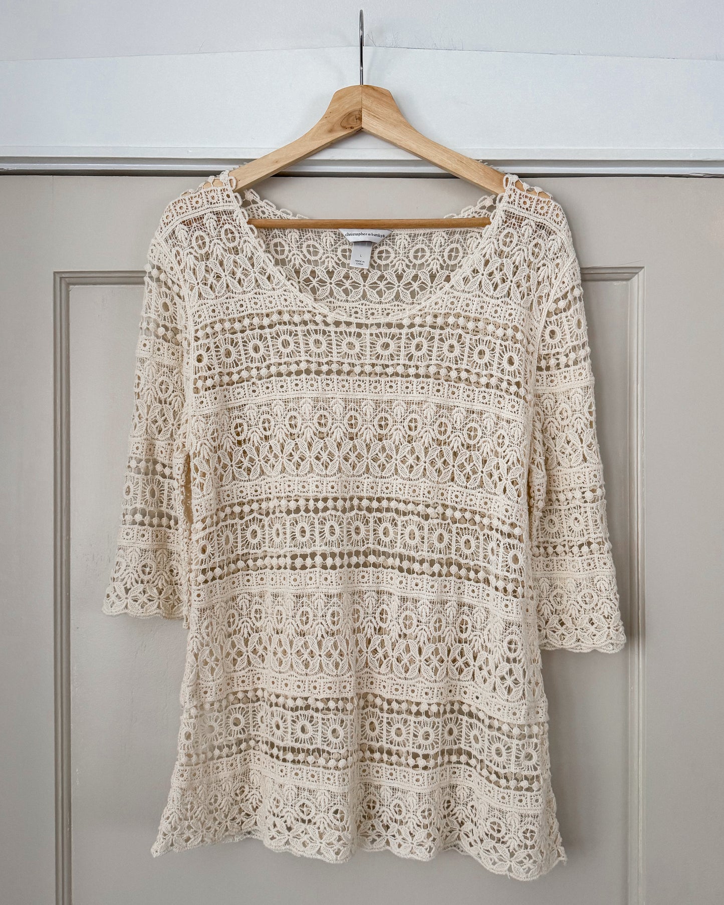 Christopher & Banks Crochet Top