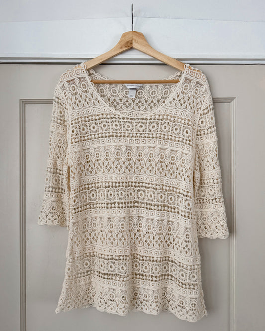Christopher & Banks Crochet Top