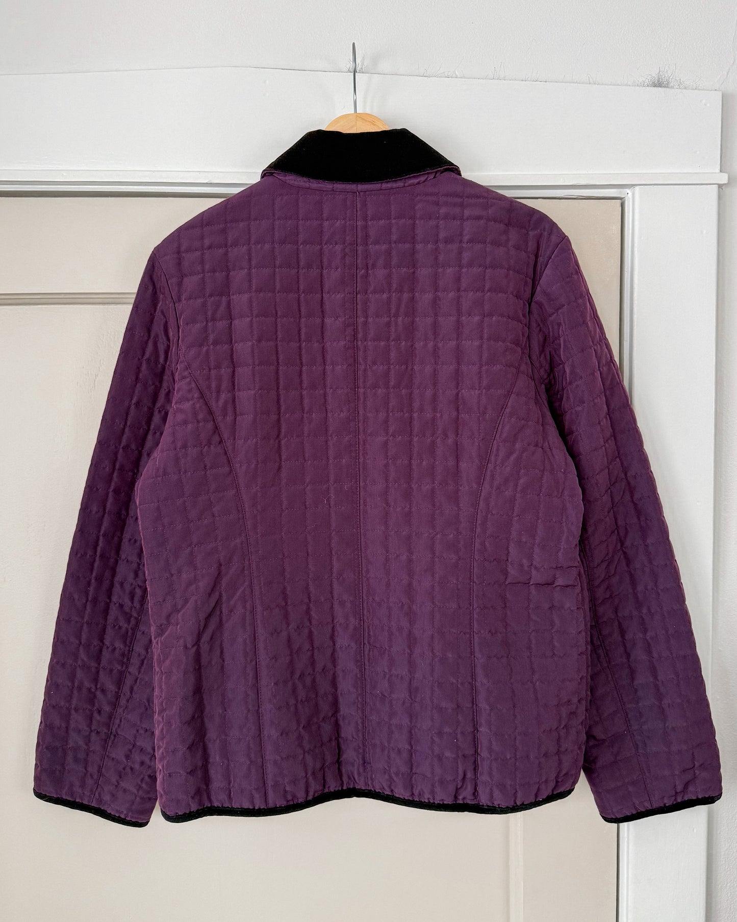 Purple Quilted Jacket