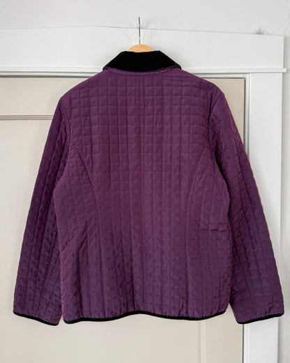 Purple Quilted Jacket