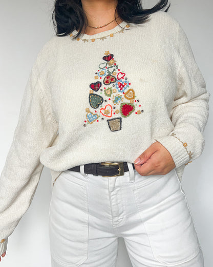 Button Tree Sweater