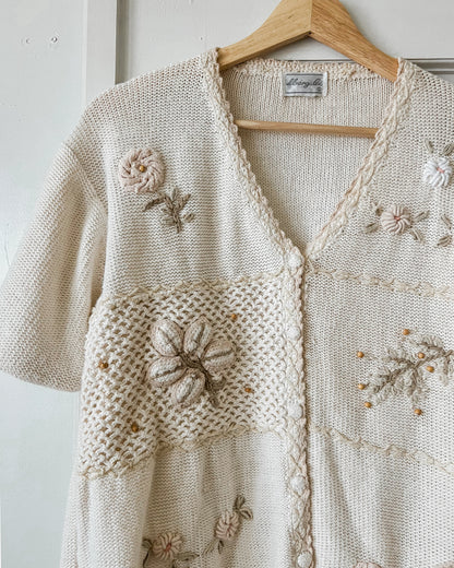 Knitted Floral Shirt