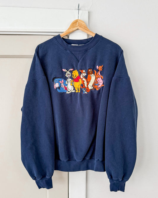 Winnie The Pooh Navy Crewneck Sweater