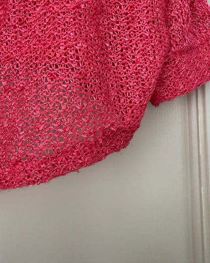 Jones NY Pink Short Sleeve Cardigan