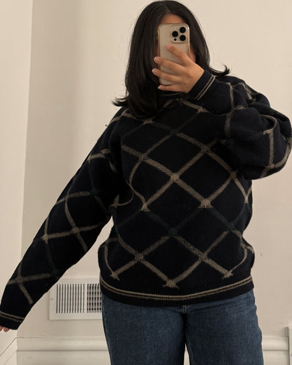 Jantzen Diamond Knitted Sweater