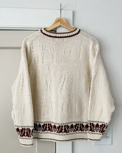 Vintage Fall Harvest Knitted Sweater