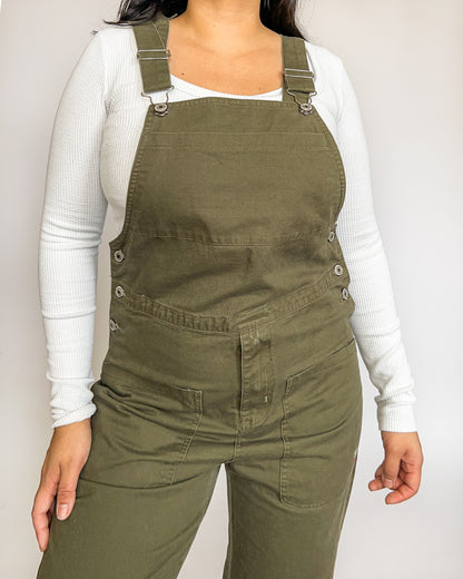 Green Utility Overalls