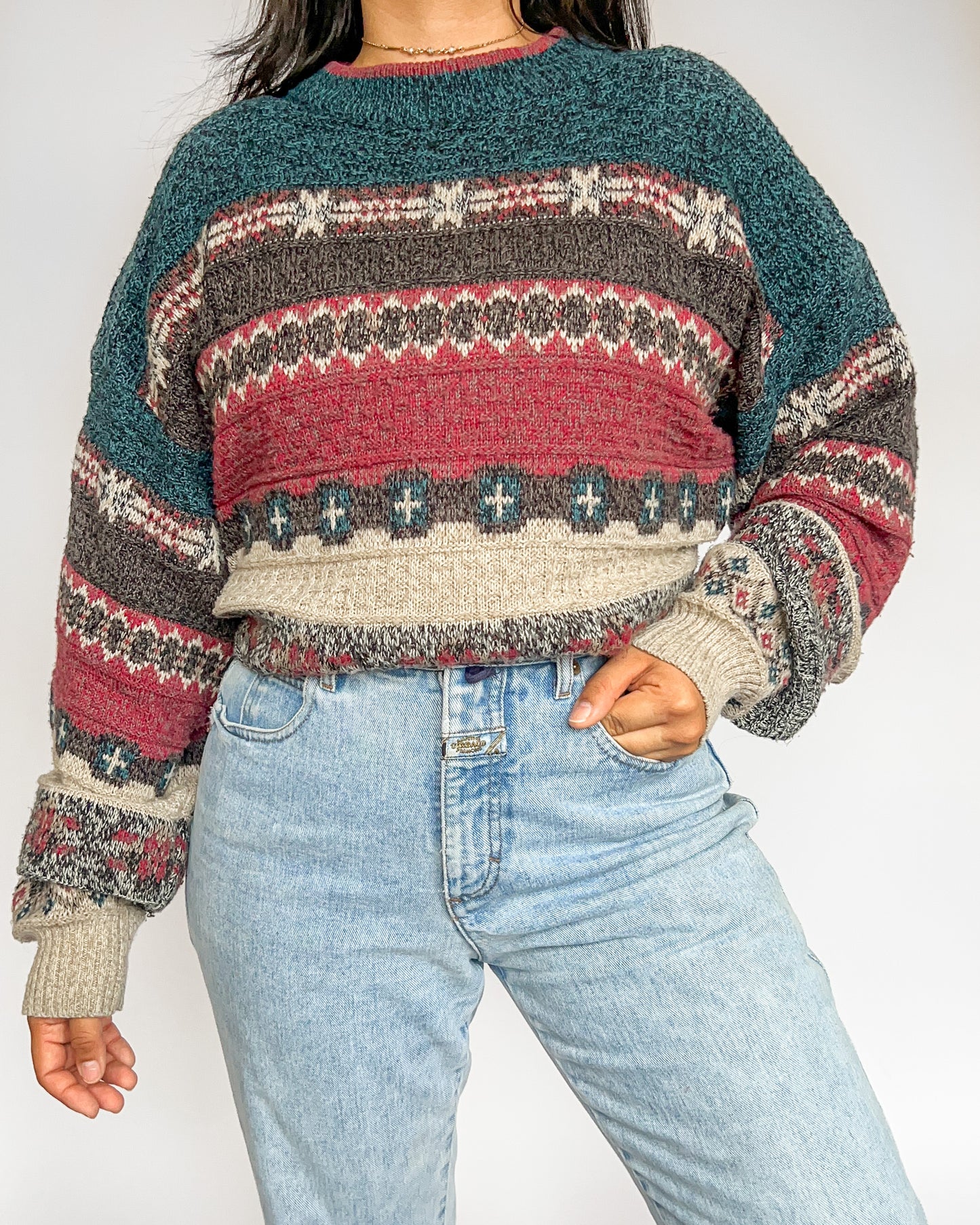 Vintage Expressions Knitted Sweater