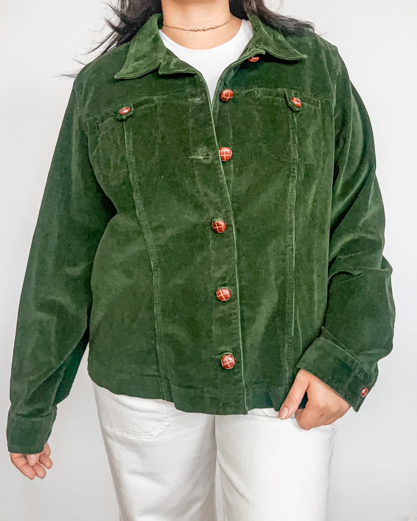 Dark Green Corduroy Jacket