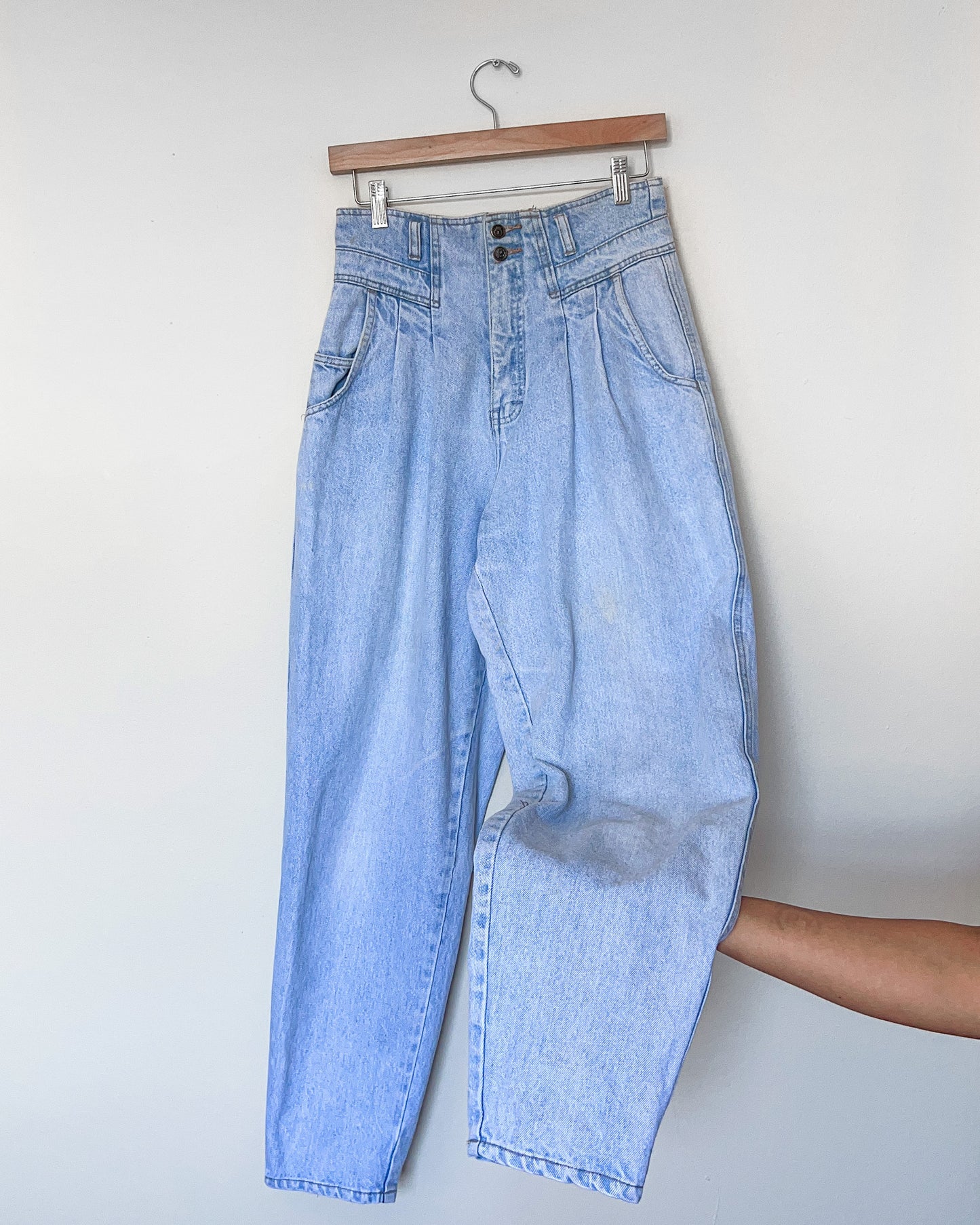 Vintage Pleated Jeans