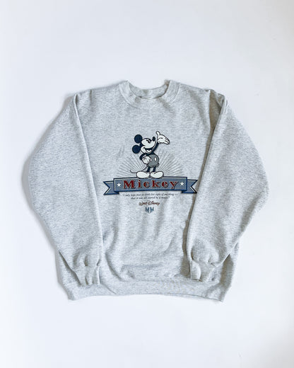 Grey Mickey Crewneck