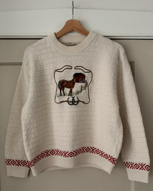 Horse Lasso Knitted Sweater
