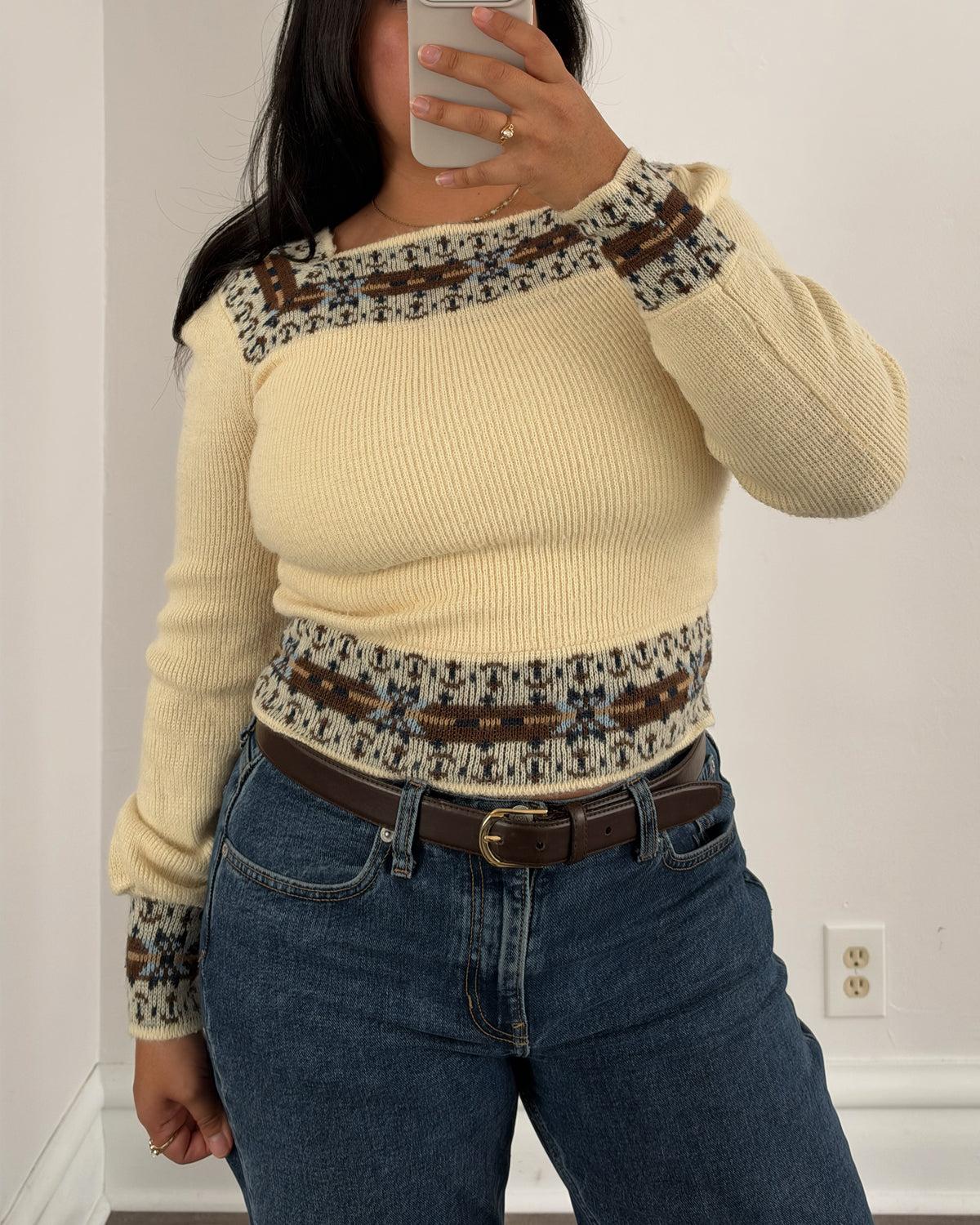 Square Neck Butter Yellow Puff Sleeve Sweater