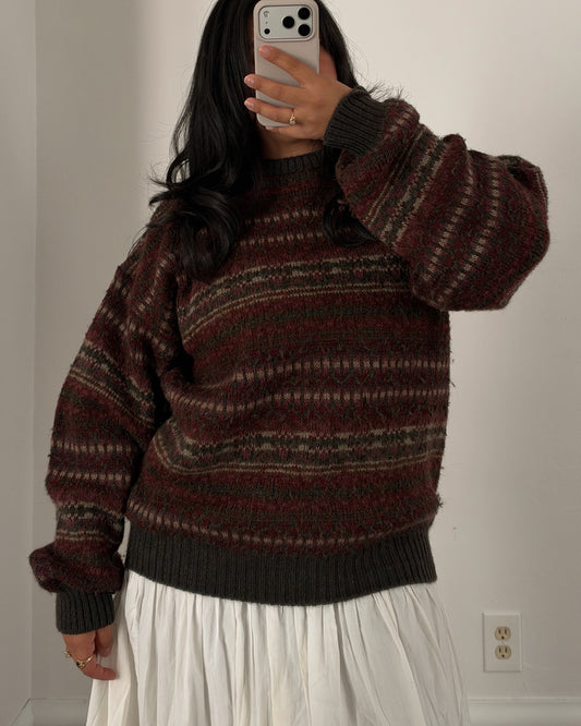 90’s Multi Patterned Knit
