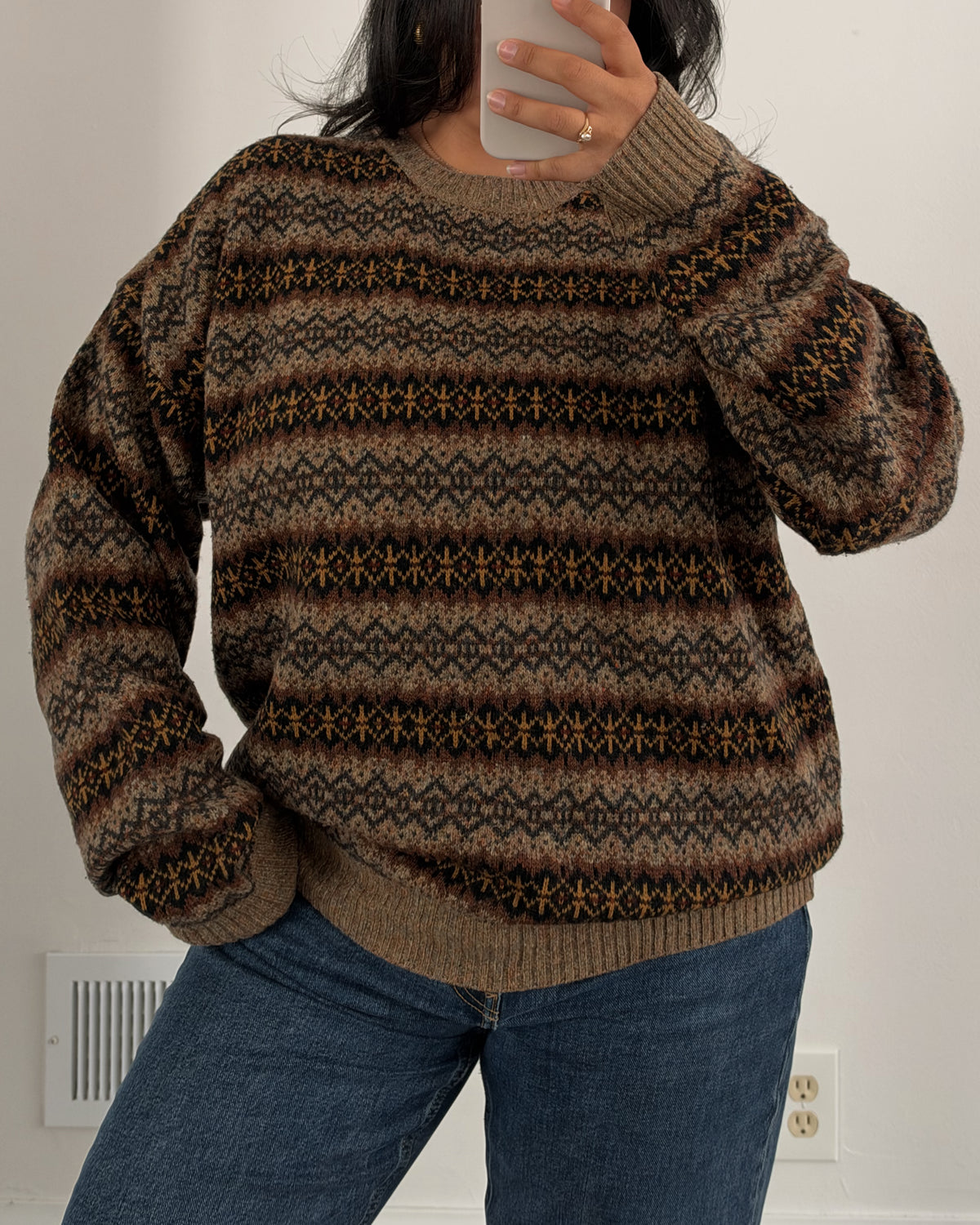 Wool Fair Isle Knitted Sweater