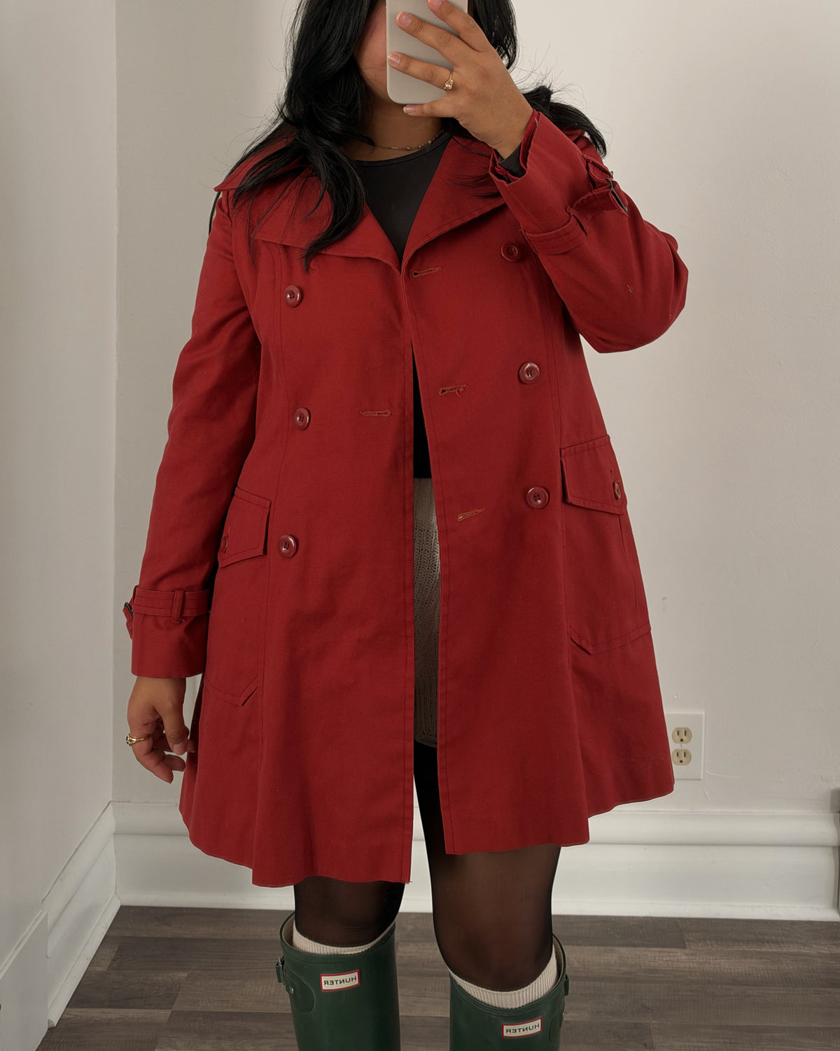 1970’s Red Trench